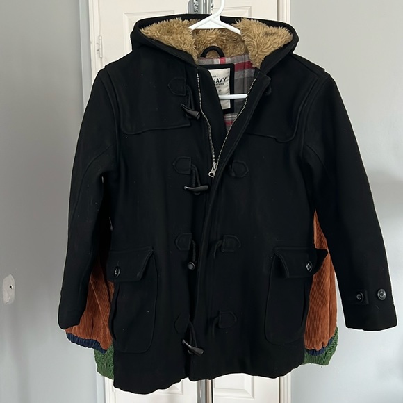 Old Navy Black Wool Pea Coat - Picture 1 of 6